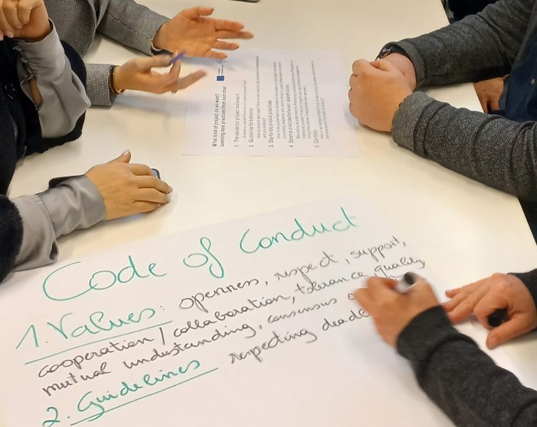 Code of conduct – co-creating working practices for the project