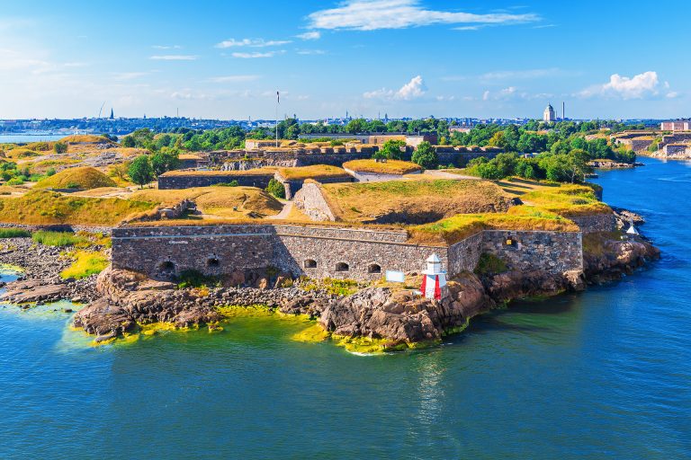 Picture of Suomenlinna from the air.