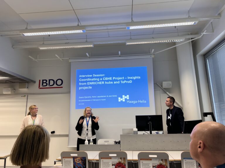 Presentation session of two CBHE projects.