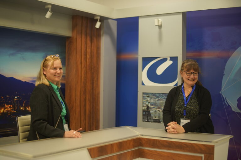 Campus tour, media lab